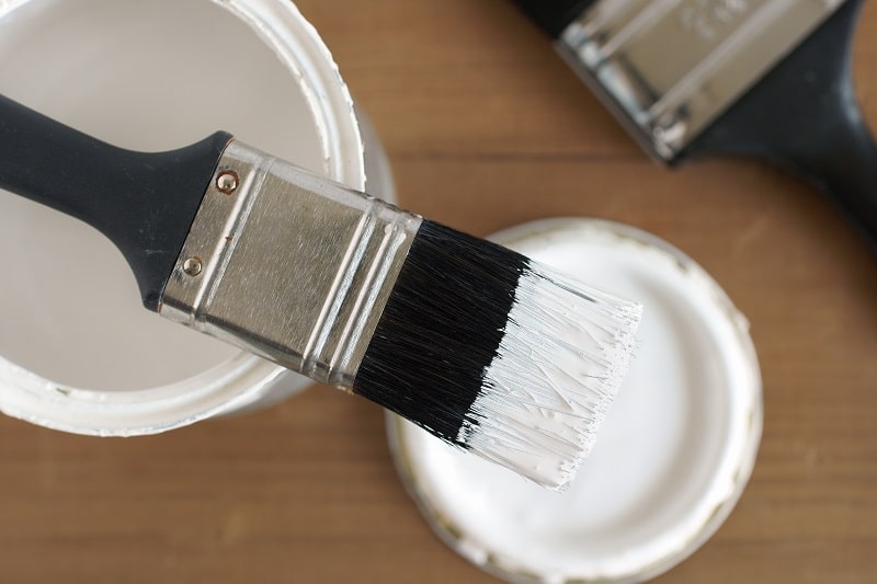 Painting and decorating brushes and paint